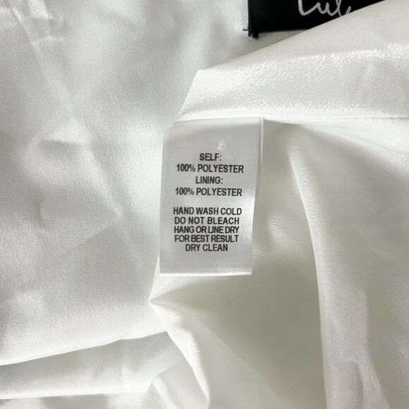 Lulus Let It Be White Floral Print Wrap Maxi Dress Size Small - Picture 5 of 8